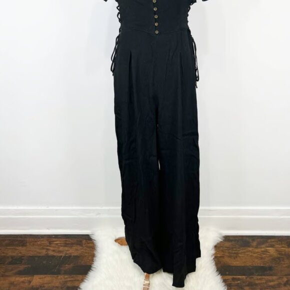 Maeve Wide Leg Black Jumpsuit - Picture 6 of 6